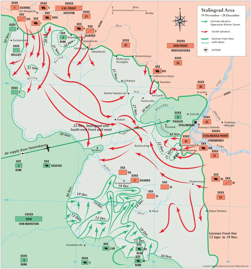 نقشه نبرد استالینگراد