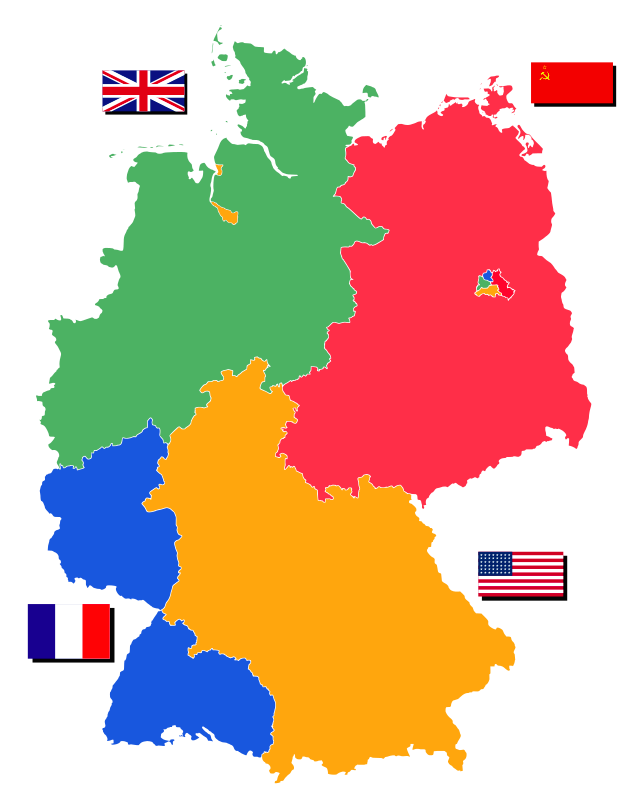تقسیم آلمان بین متفقین بعد از جنگ جهانی دوم